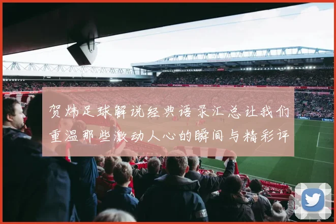 贺炜足球解说经典语录汇总让我们重温那些激动人心的瞬间与精彩评论